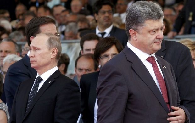 Российский и украинский президент не могли пожать друг другу руки